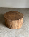 Stump Round End Table