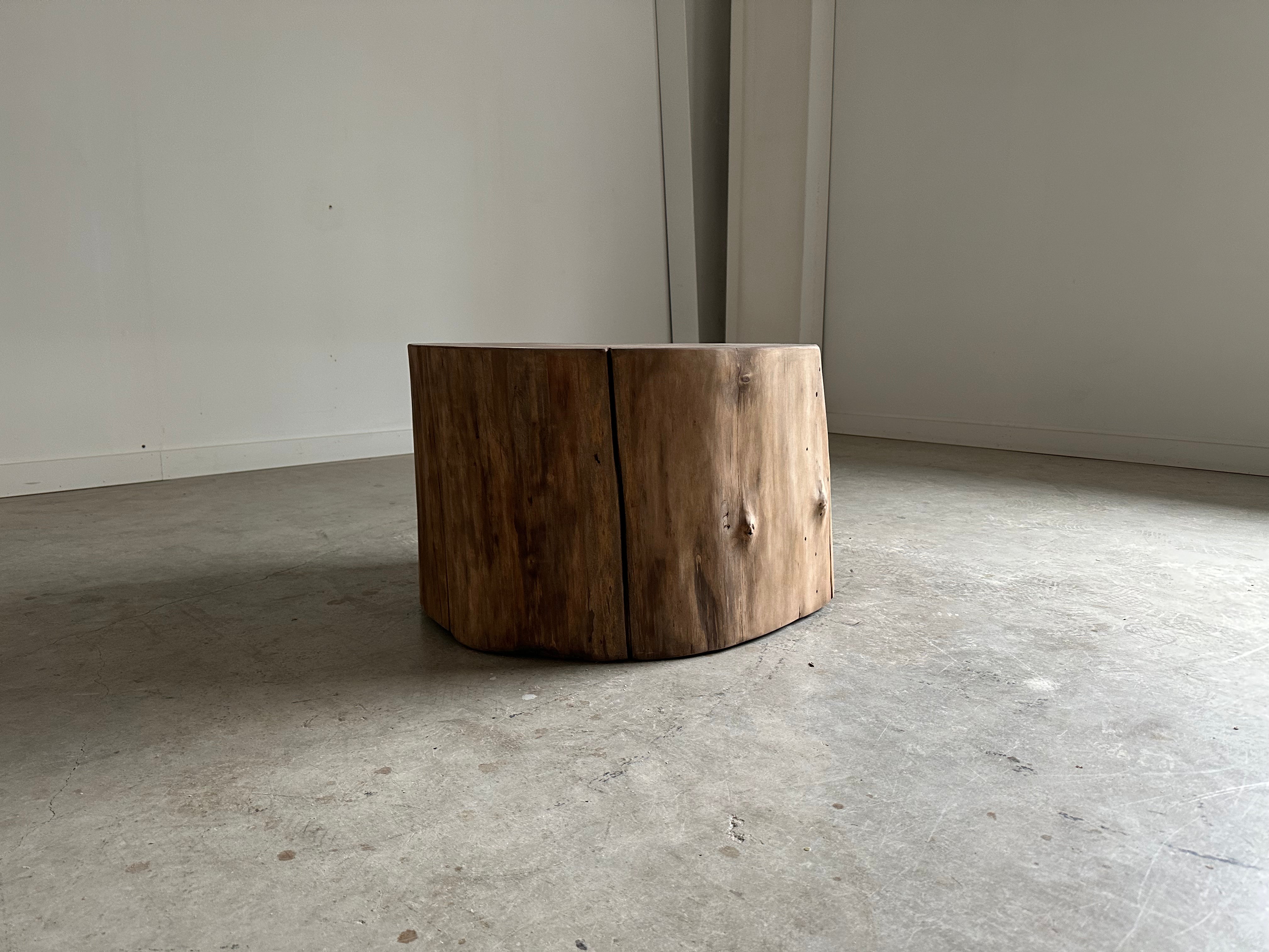 Stump Round End Table