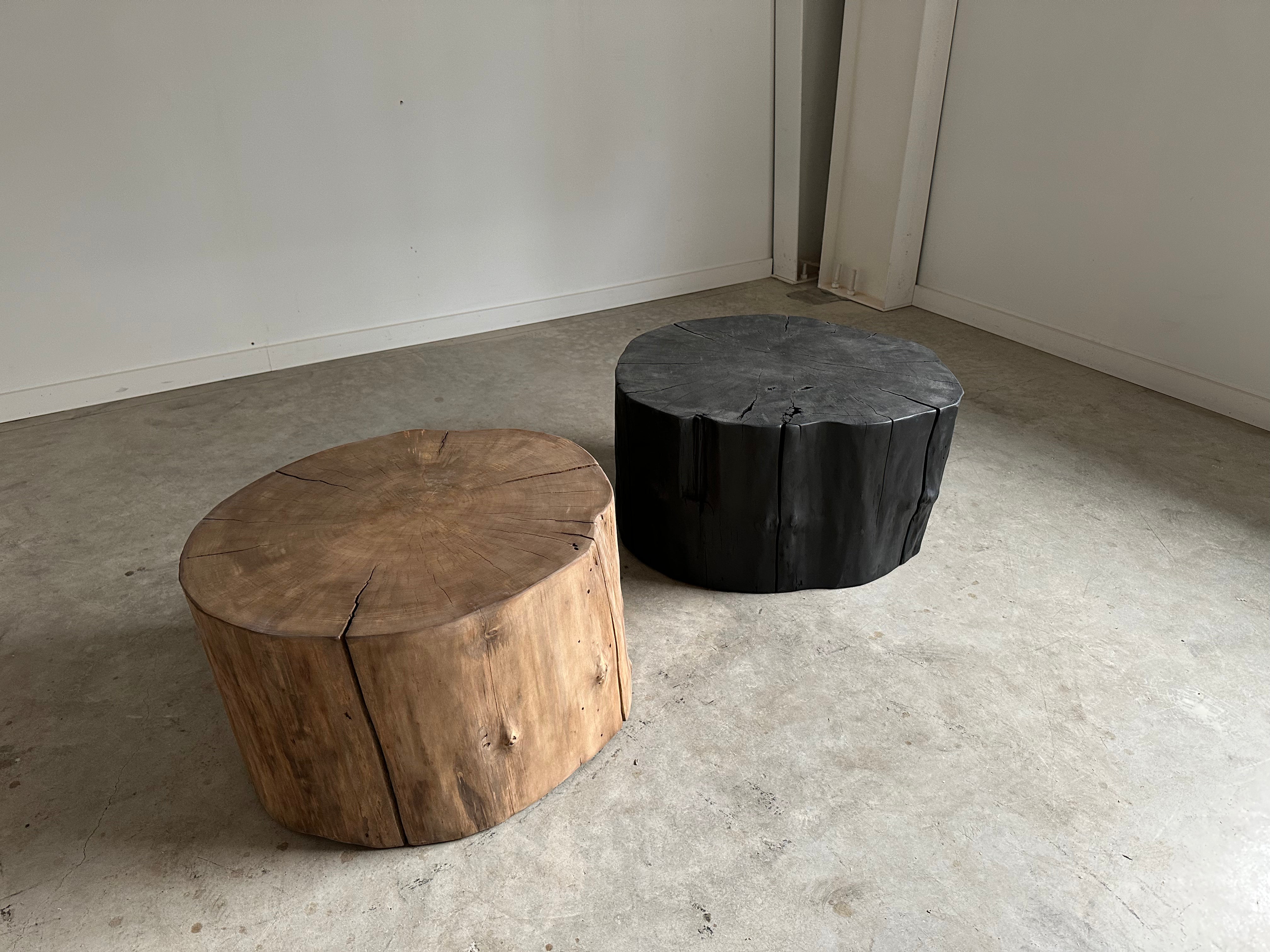 Stump Round End Table