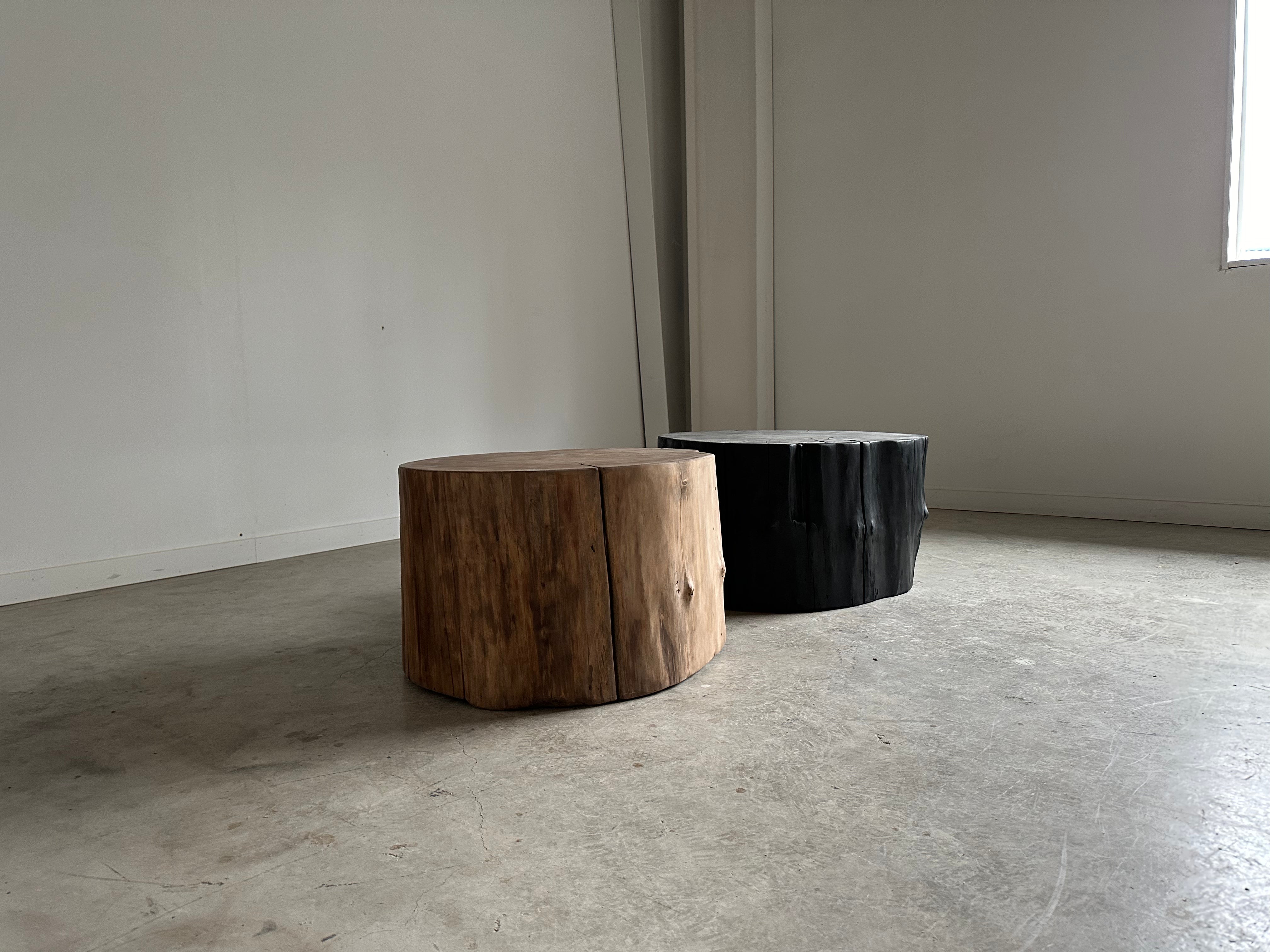 Stump Round End Table
