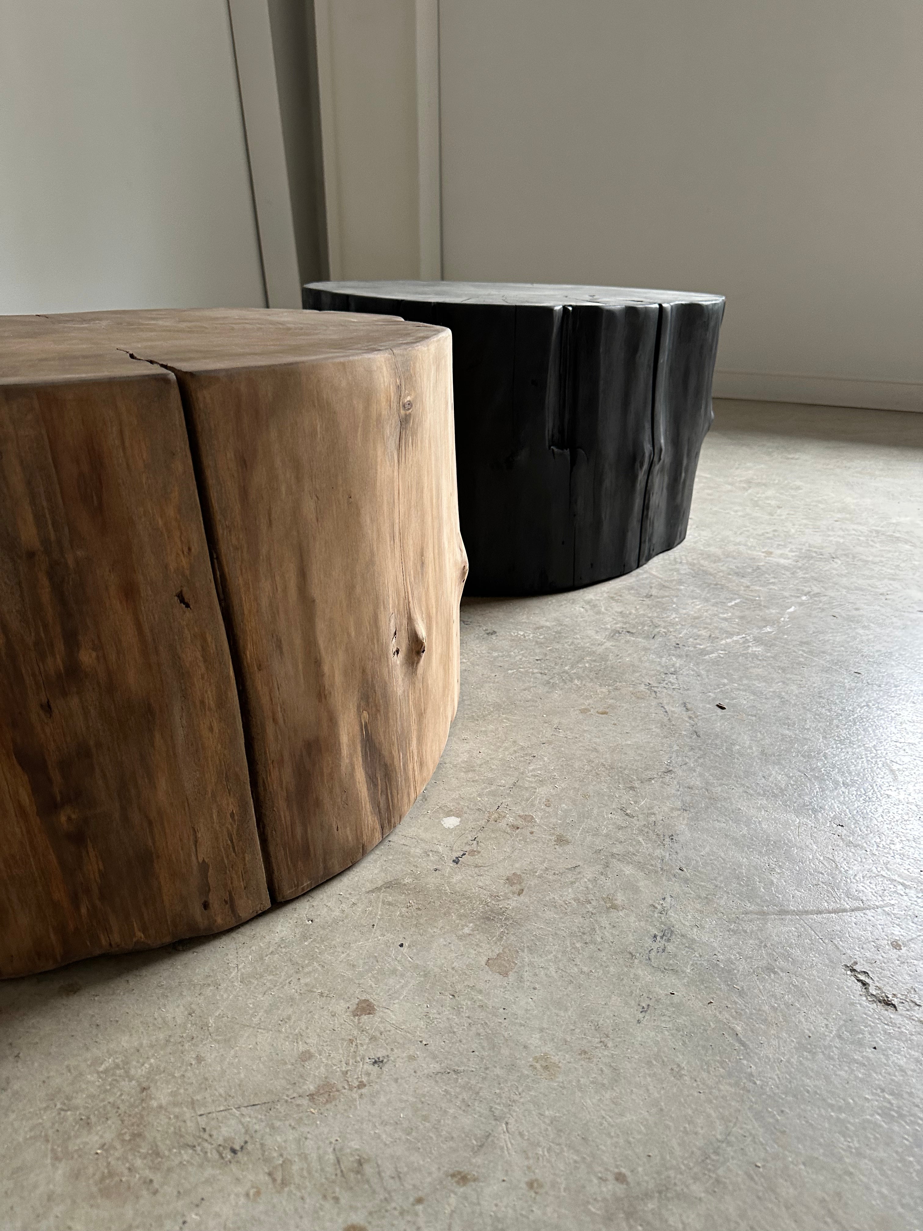 Stump Round End Table
