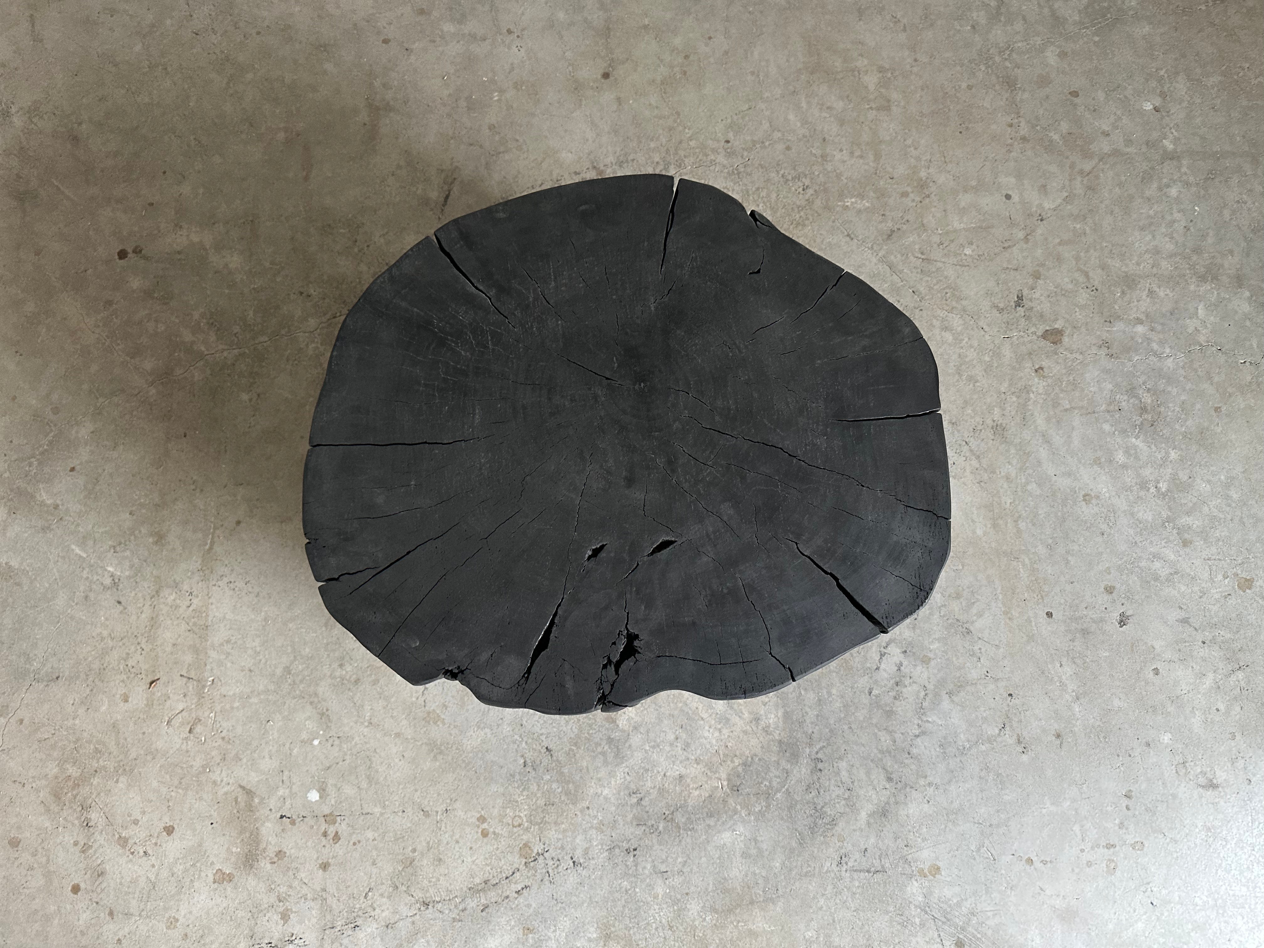 Stump Round End Table