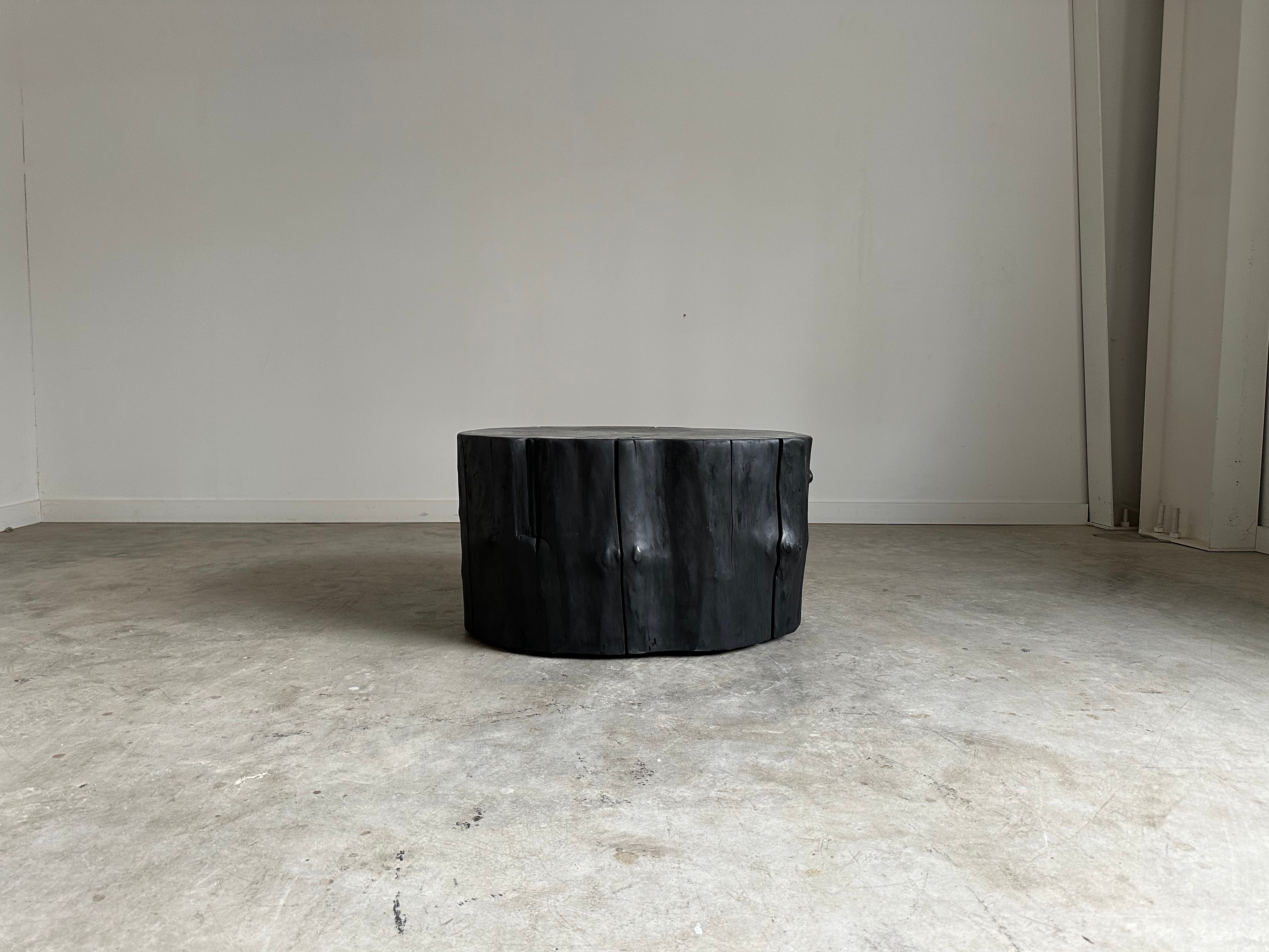 Stump Round End Table