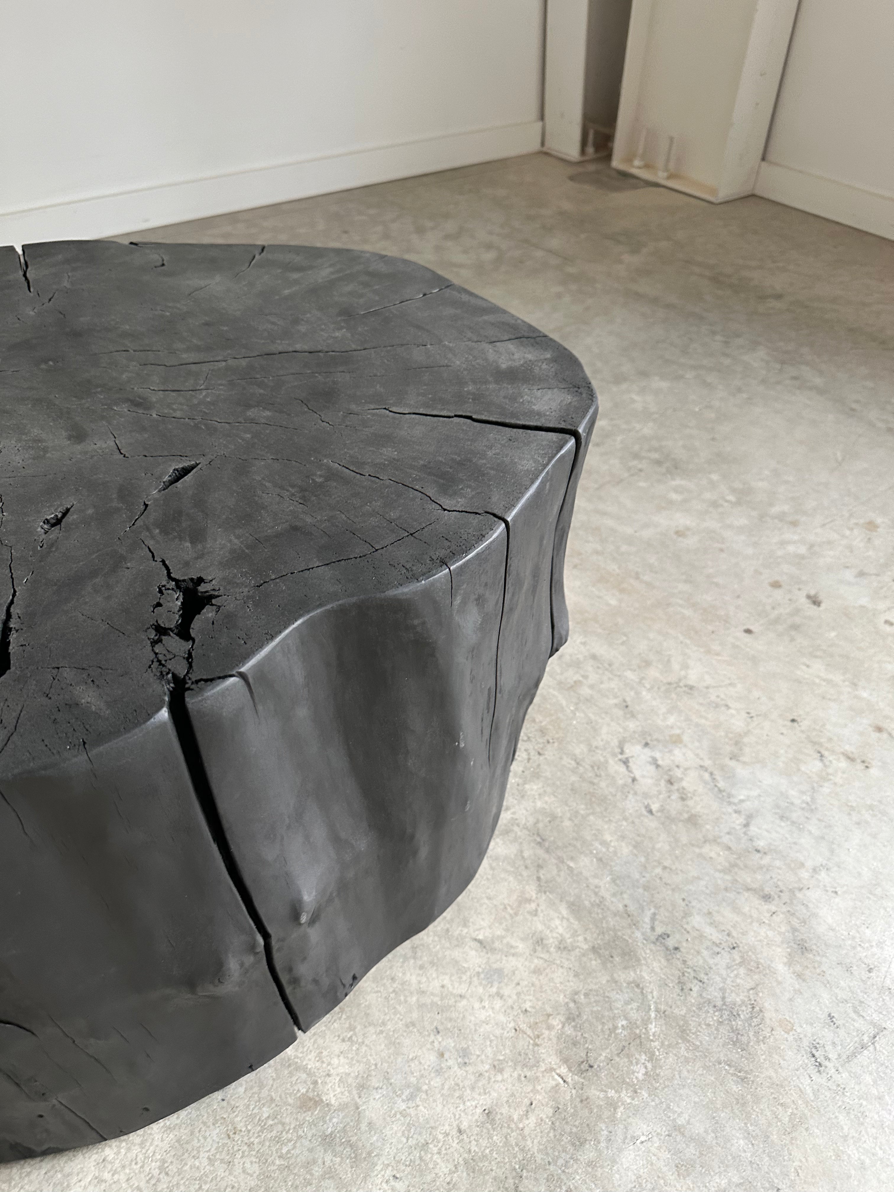 Stump Round End Table