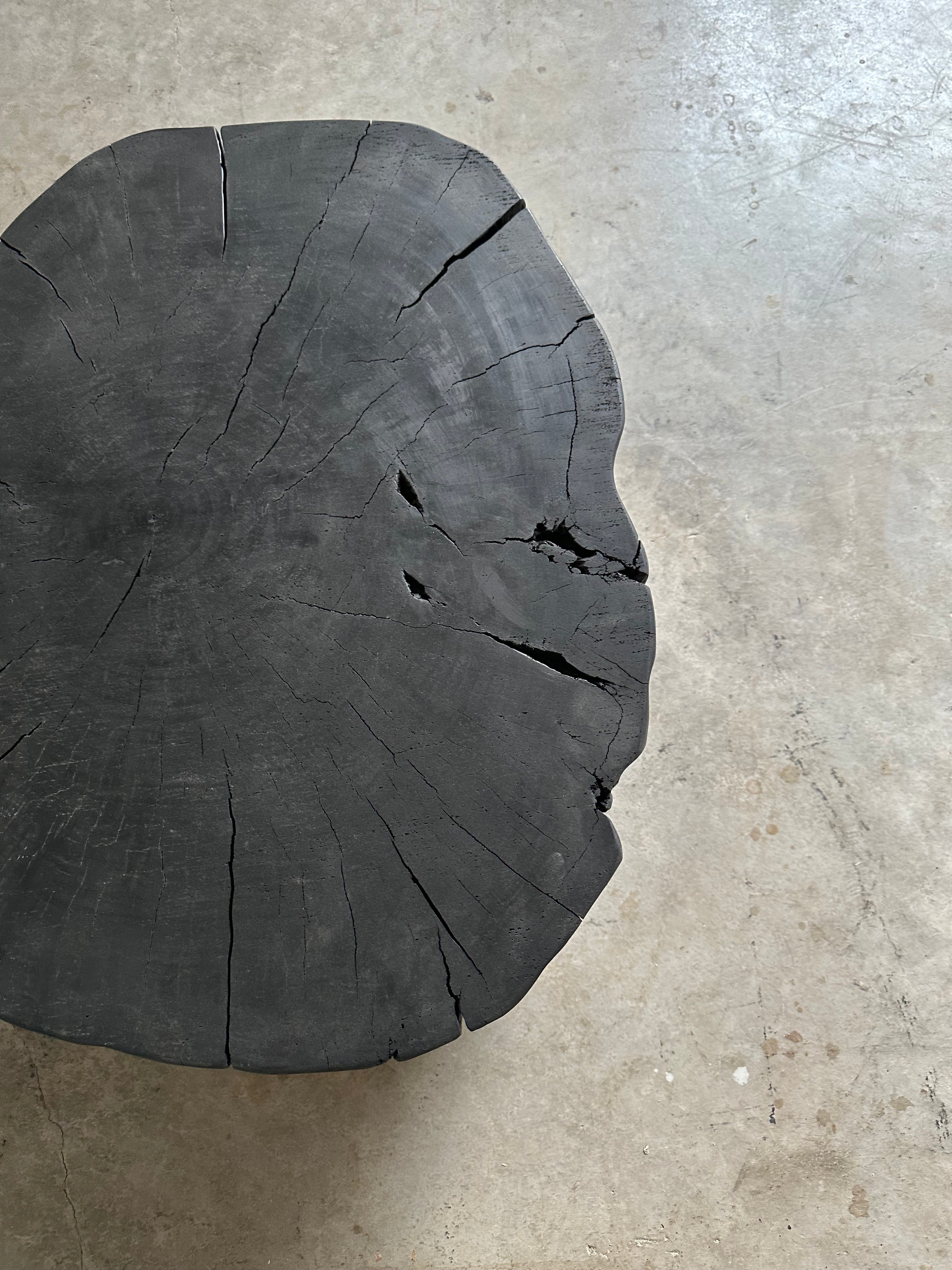 Stump Round End Table