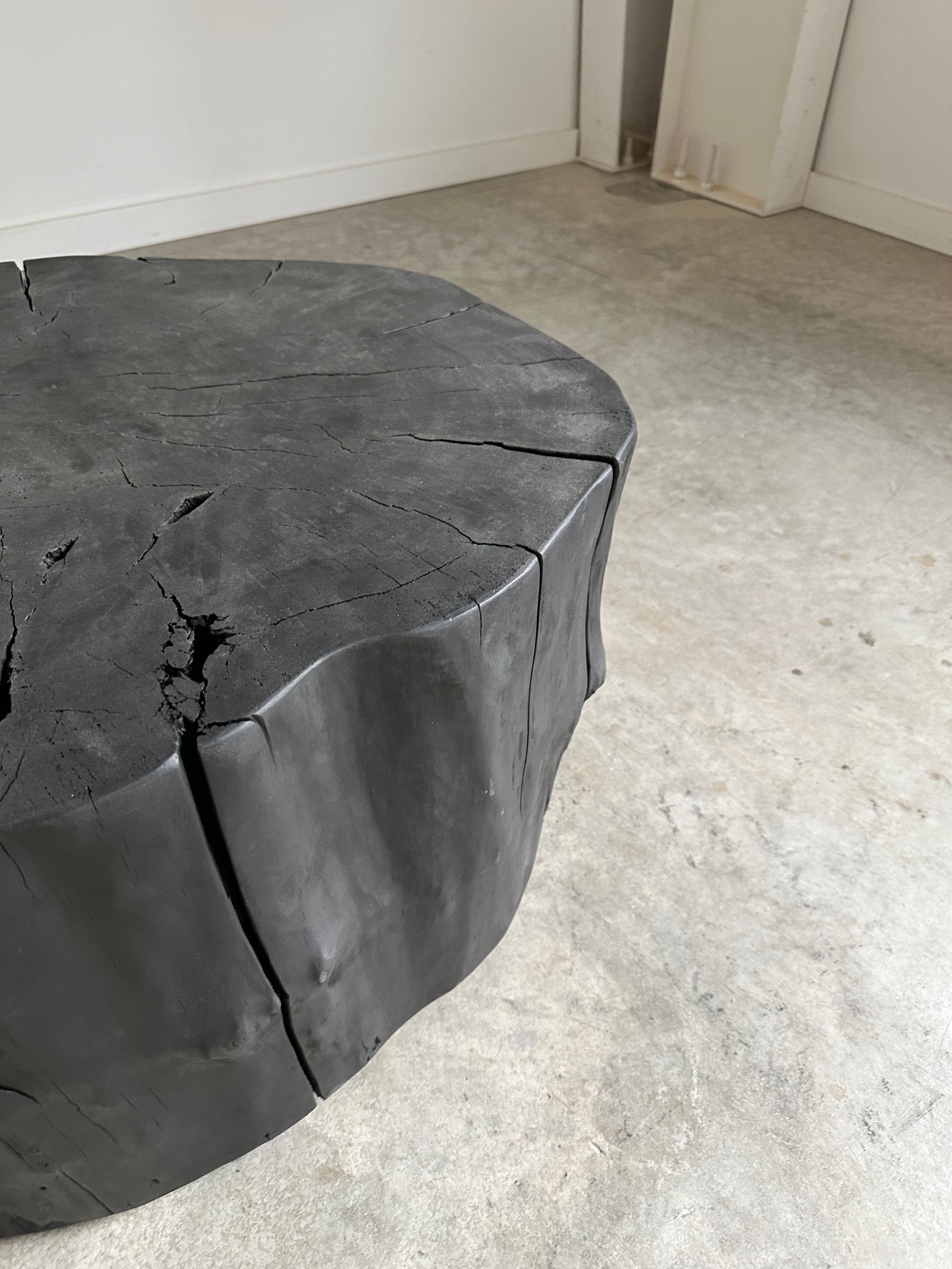 Stump Round End Table