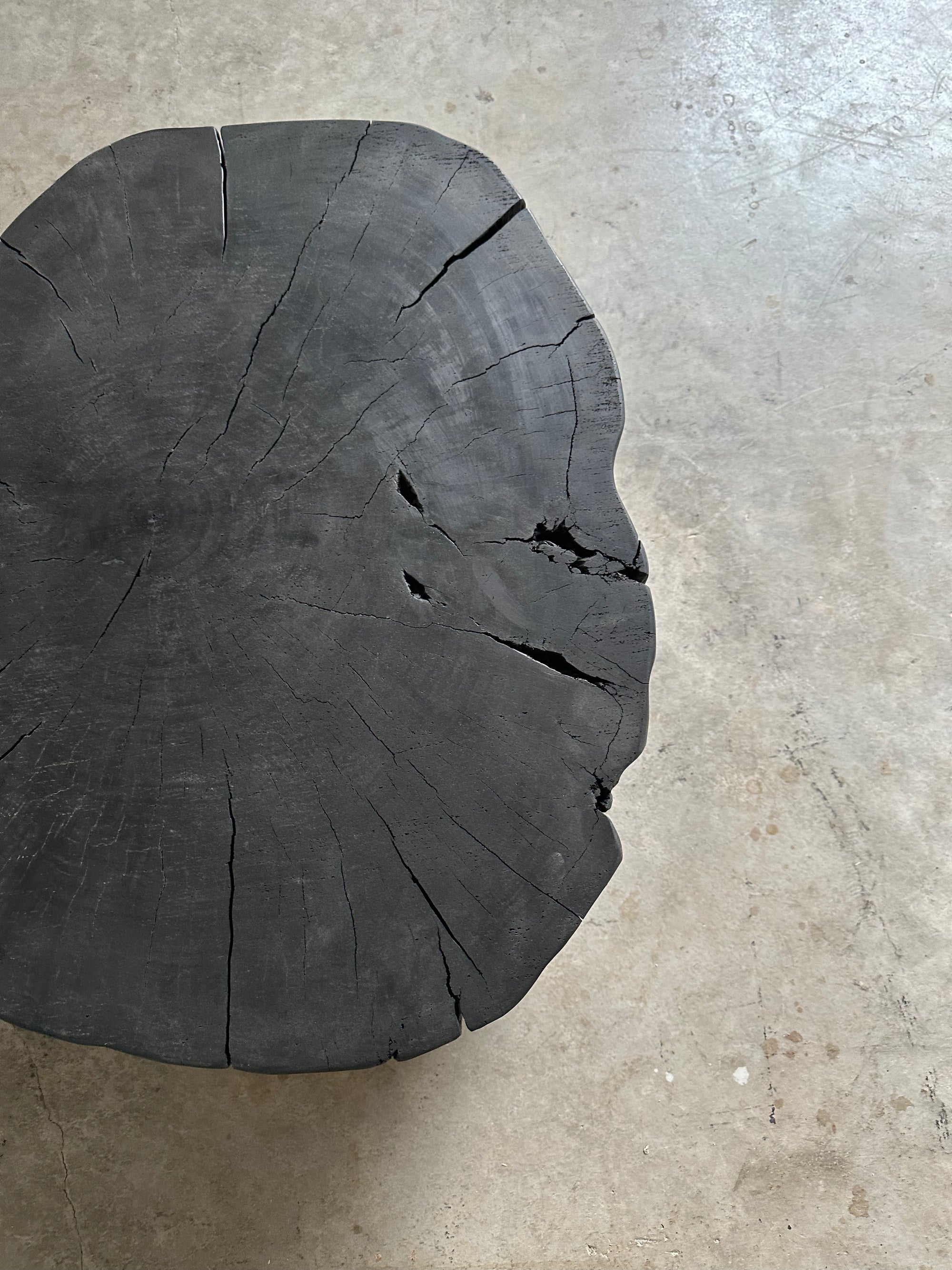 Stump Round End Table